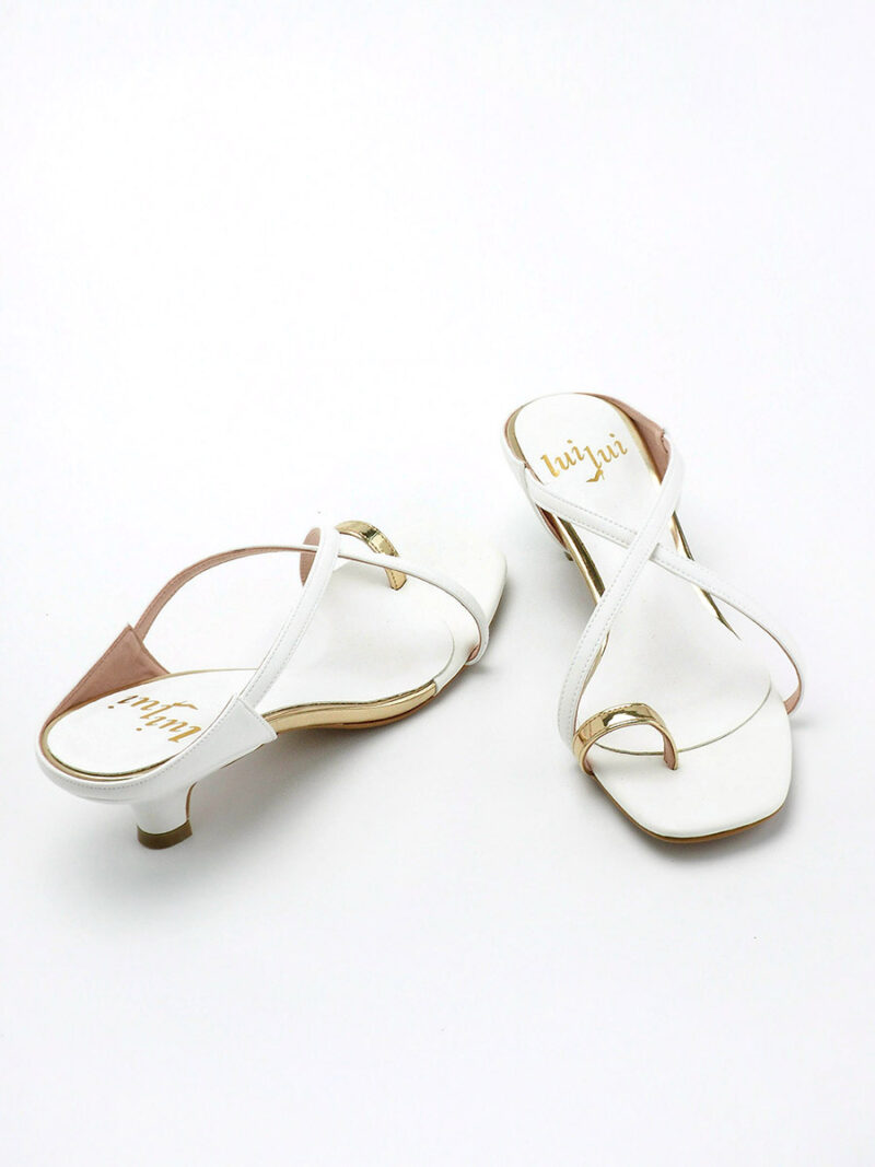 CINCIN toe-ring slides WHITE
