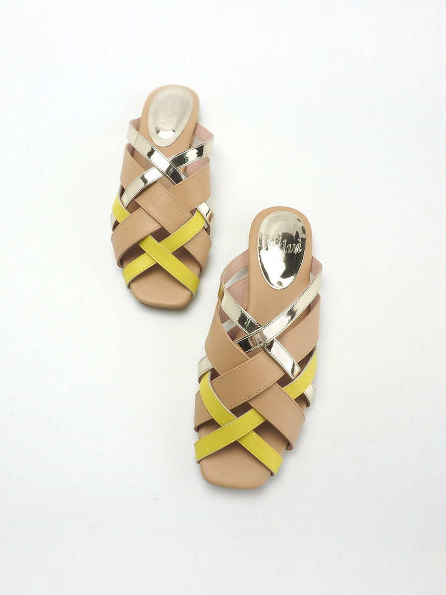 ATIKA weaved sandal TAN - Image 2