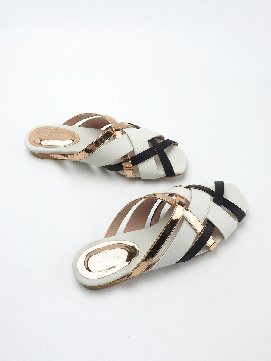 ATIKA weaved sandal WHITE - Image 2