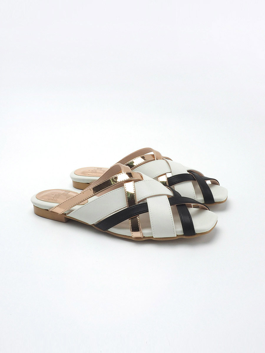 ATIKA weaved sandal WHITE