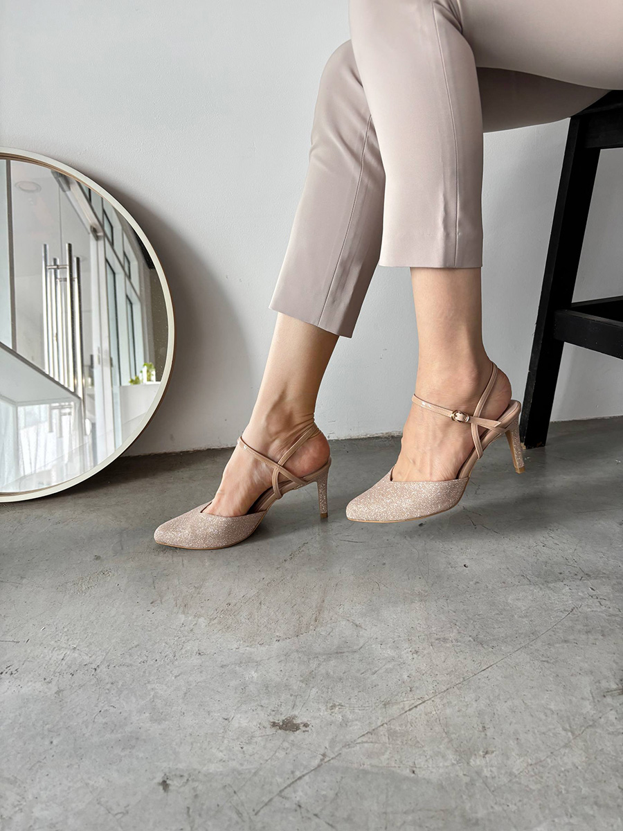 EDYTH ankle-strap pumps BLUSH - Image 5