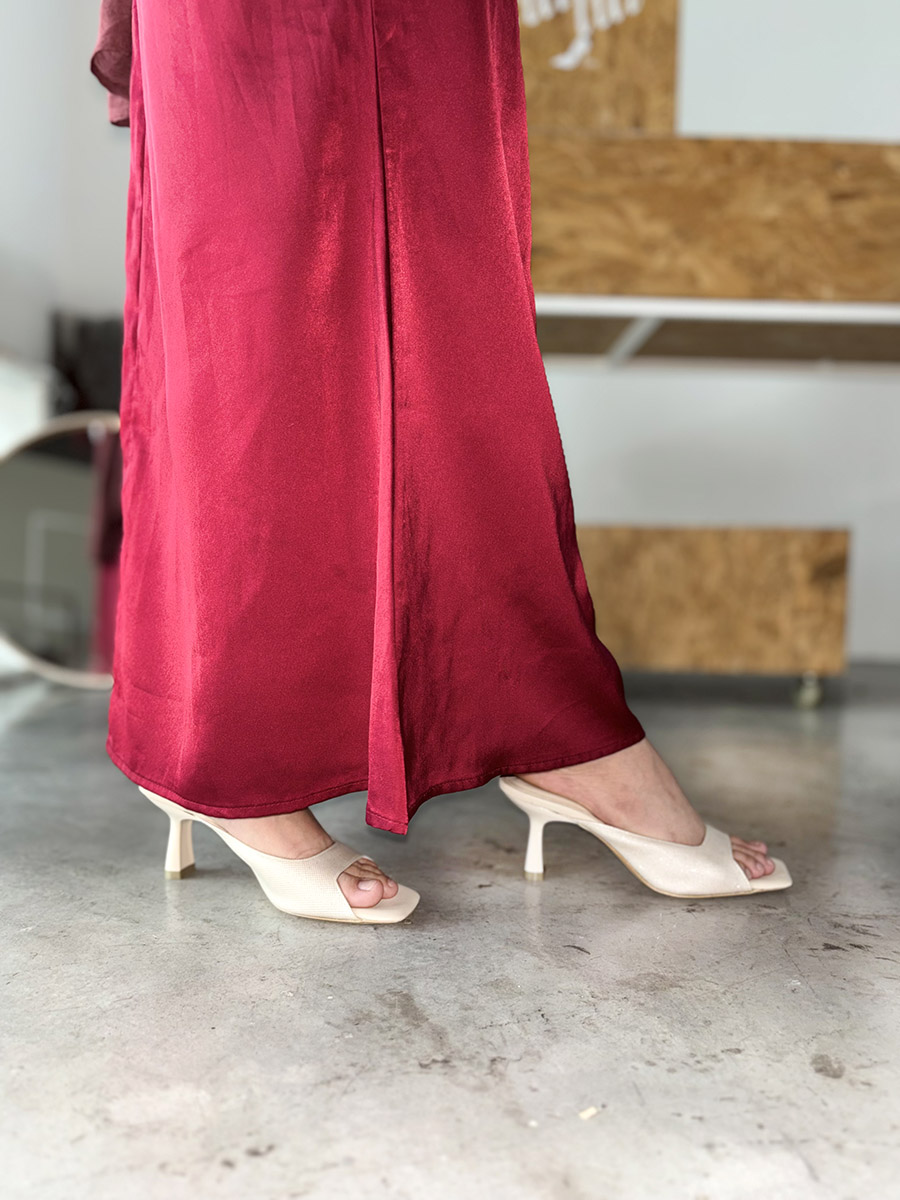 SYDNEY squared toe slides BEIGE - Image 5