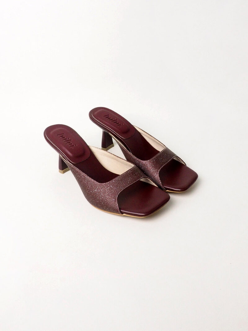 SYDNEY squared toe slides PLUM