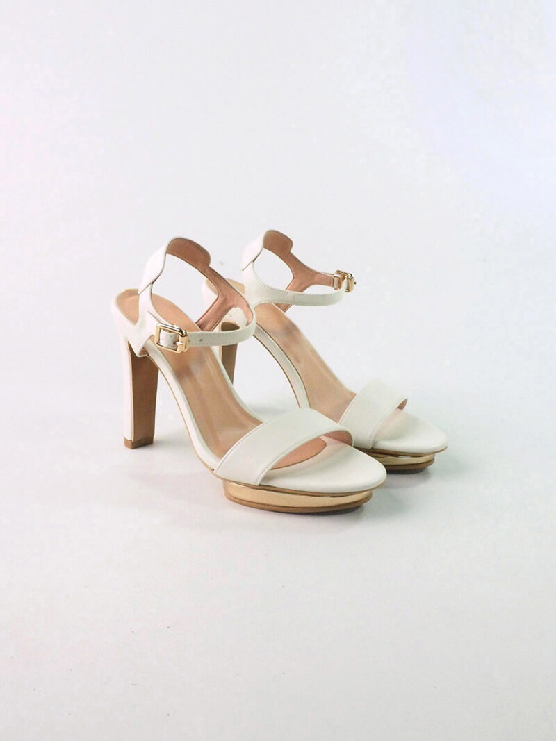 DIAH platform ankle-strap sandals CREAM