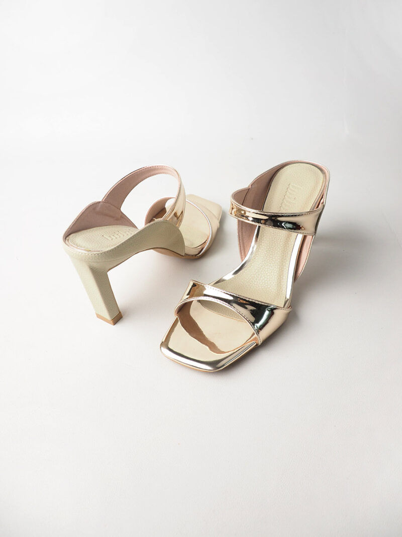 MIERA two-strap sliders GOLD