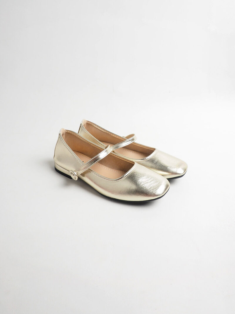 DOLLYJANE maryjane with slide-in strap GOLD