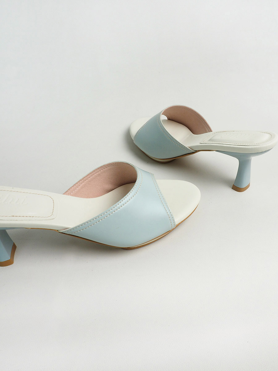CELESTA mules with platform SKY - Image 3