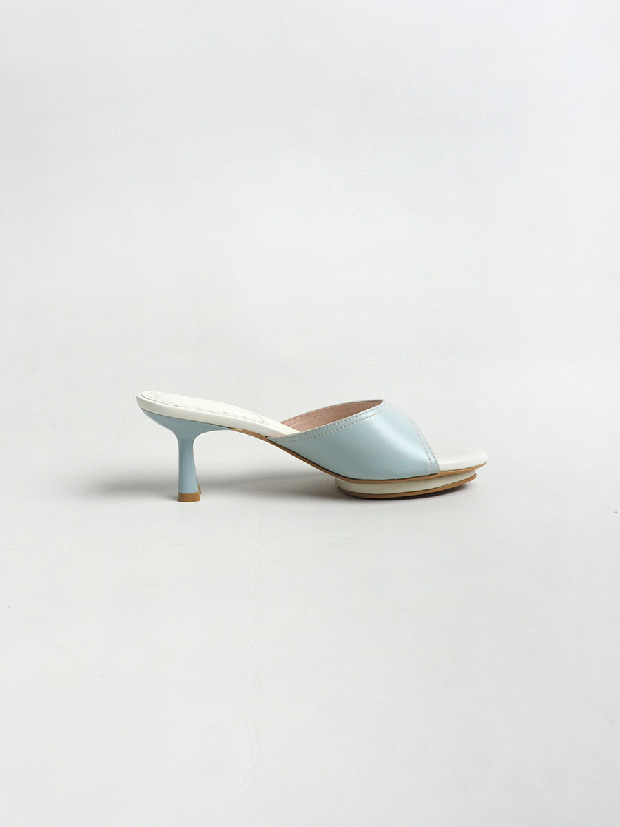 CELESTA mules with platform SKY - Image 4