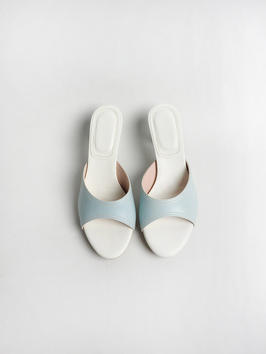 CELESTA mules with platform SKY - Image 2