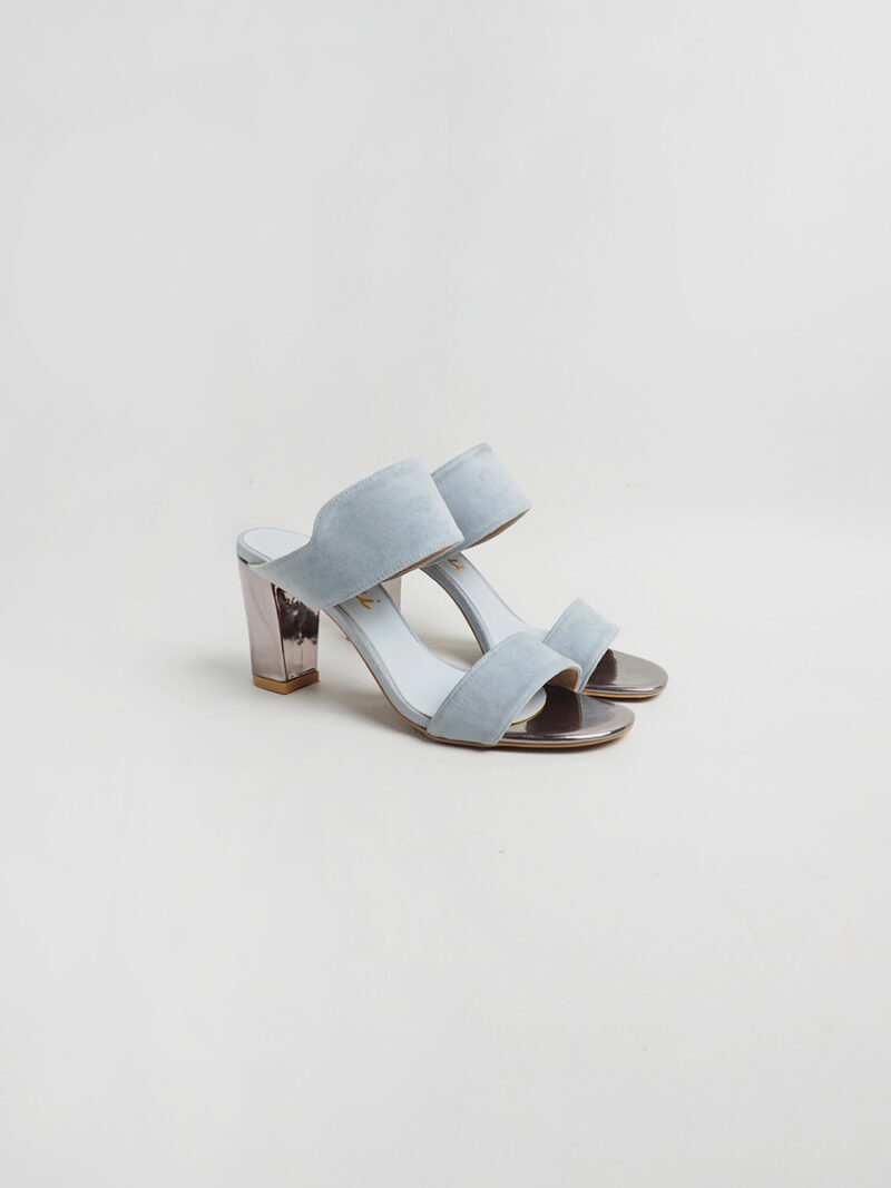 DUOSTRAP Slider with Block Heels SKY