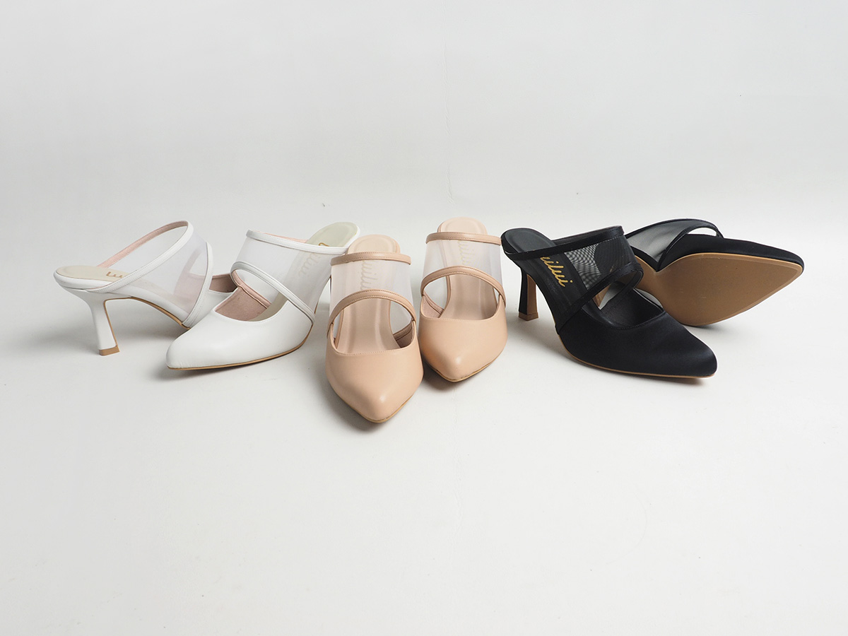 MIZZY mesh mule pumps NUDE - Image 5