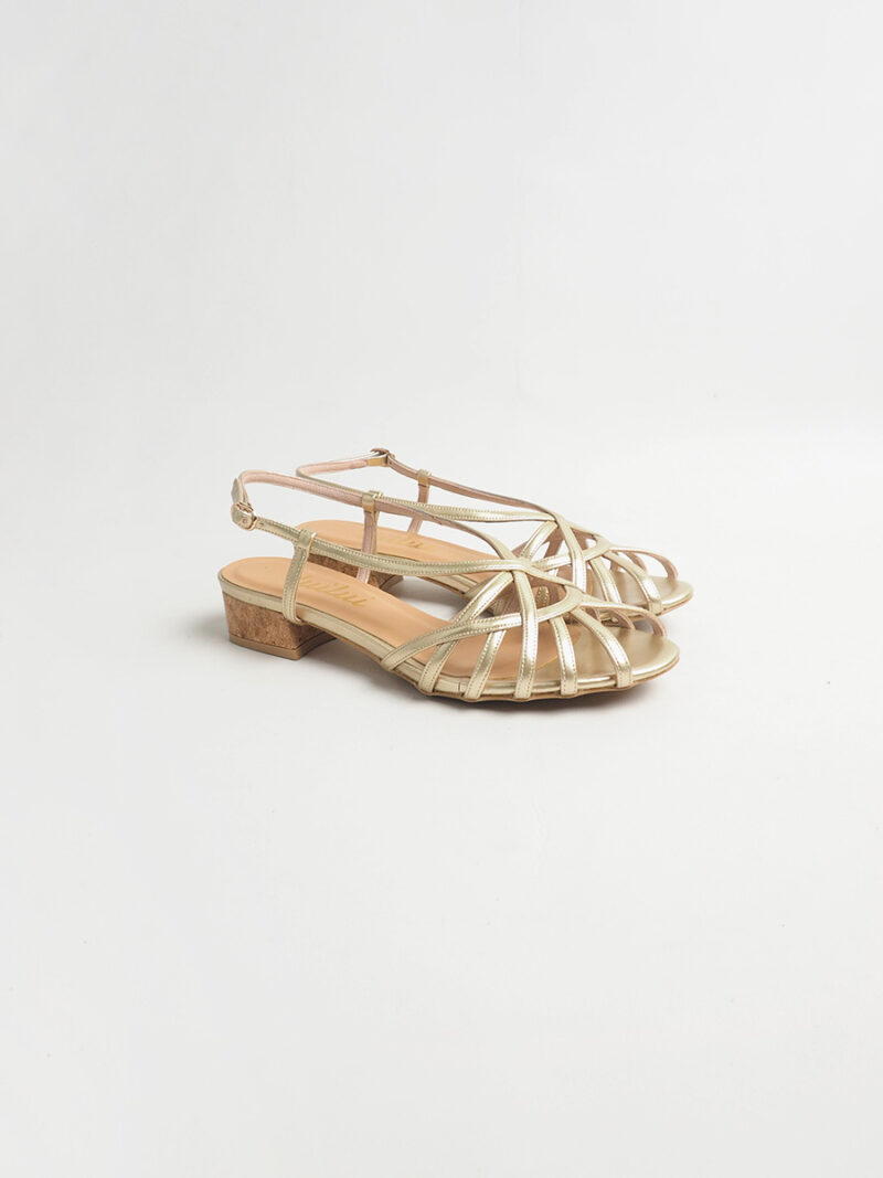 SURIANI multi-strap slingback sandals GOLD