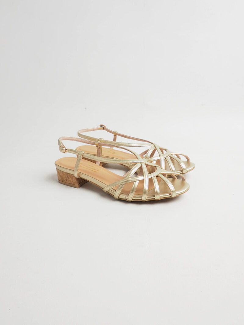 SURIANI multi-strap slingback sandals GOLD